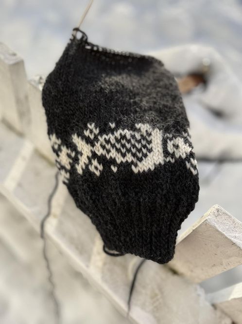 Hovedbilde Fiskestimgenser i Viking wool (strikkepakke)