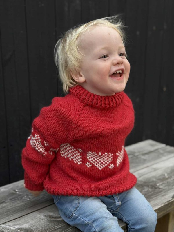 Julekorg-genser (strikkepakke)