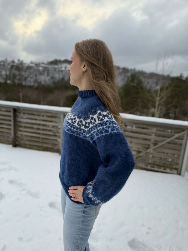 Lahelle-genser - Ferdigstrikka