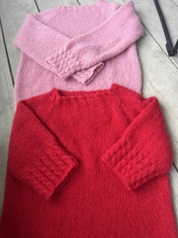 Tresse sweater 2 short sleeves