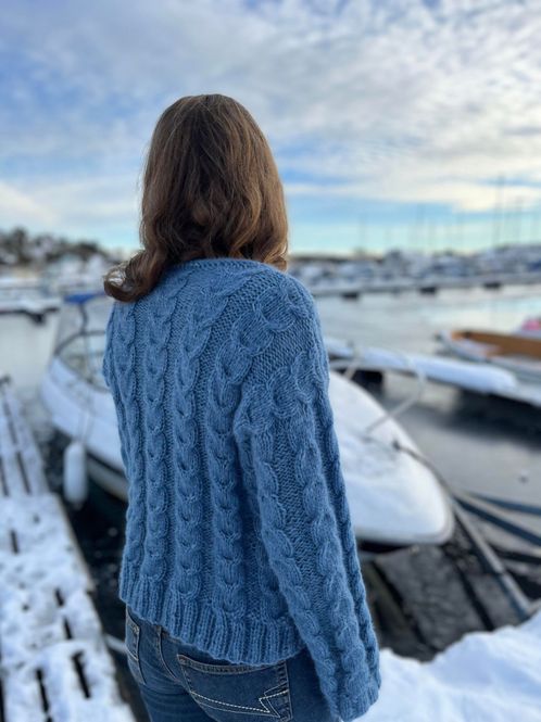 Hovedbilde Reid-genser i Viking Alpaca Bris (strikkepakke)