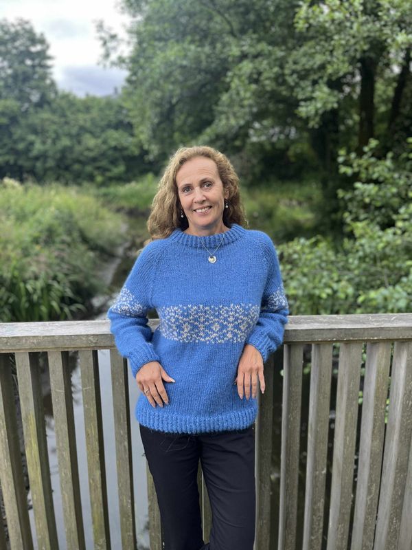 Augland sweater, blue