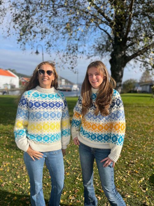 Hovedbilde Å-genser i Viking wool (strikkepakke)