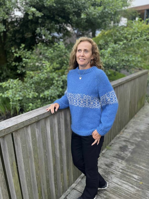 Augland sweater, blue